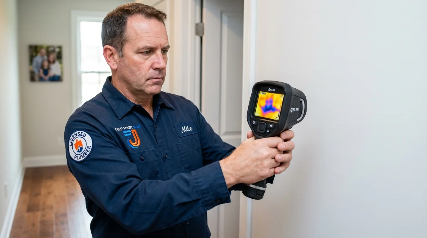 Thermal imaging leak detection by Johns Plumbing LLC in Smithville